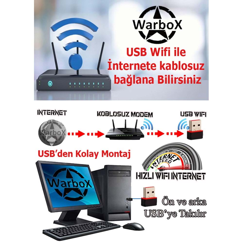 Warbox Woka Max i7 2600 8gb Ram 256gb Ssd R7 240-4gb E.Kartı Oyuncu Bilgisayarı