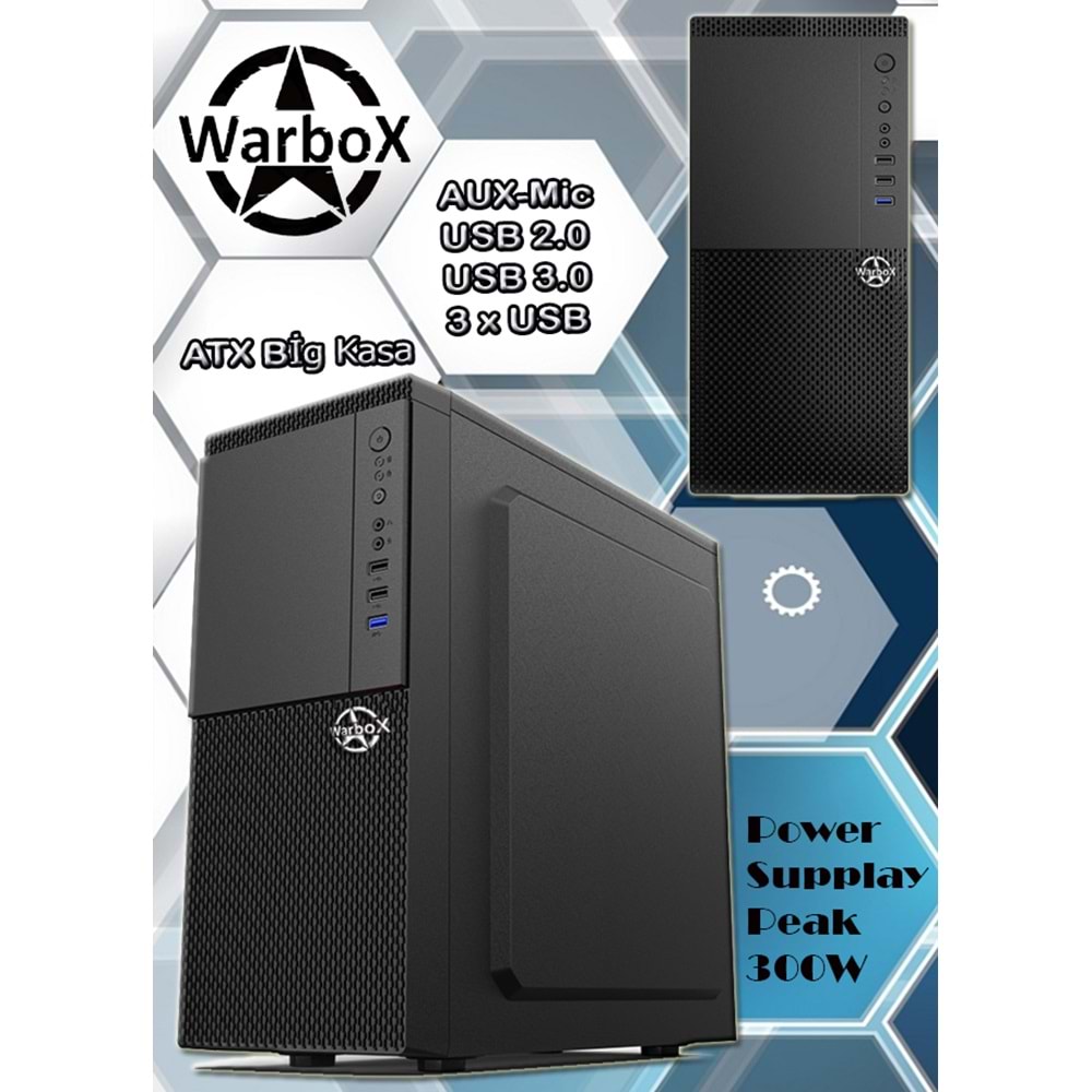 Warbox Hiper Pro I7 860 8gb Ram 128gb Ssd + 250gb Hdd R7 240 2 Gb 19.5 FHD Monitör Oyuncu Pc