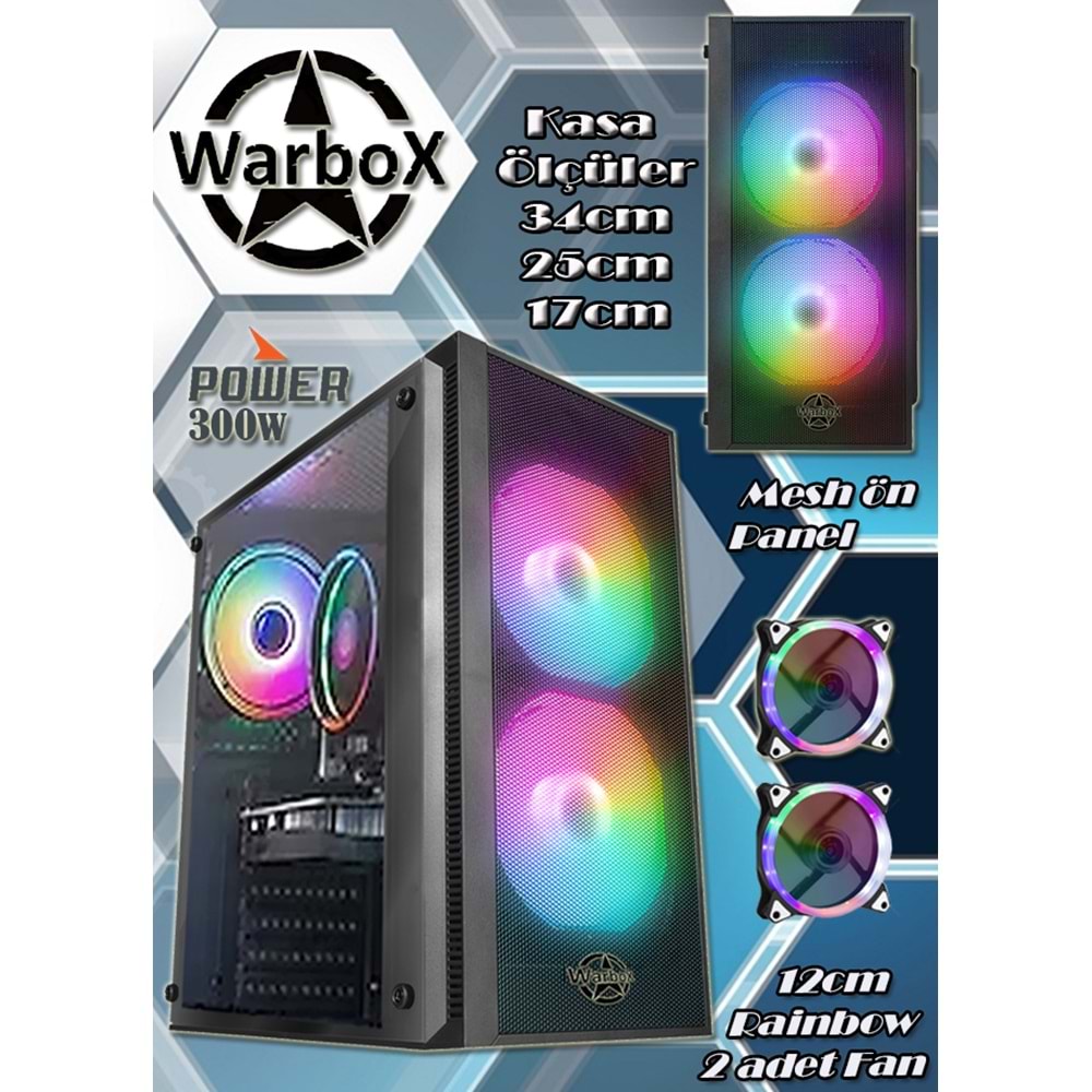 WARBOX Sale Pro I3 9100 8gb 256gb Ssd+250gb Hdd R7 240 4gb E.kartı 19.5