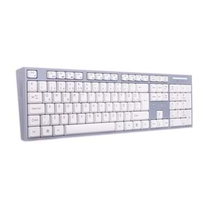 Everest KM- 6063 Beyaz/Gri Kablosuz Q Multimedia Klavye + Mouse Set