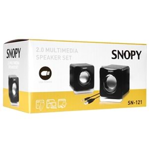 Snopy SN- 121 2.0 Siyah Usb Speaker Hoparlör